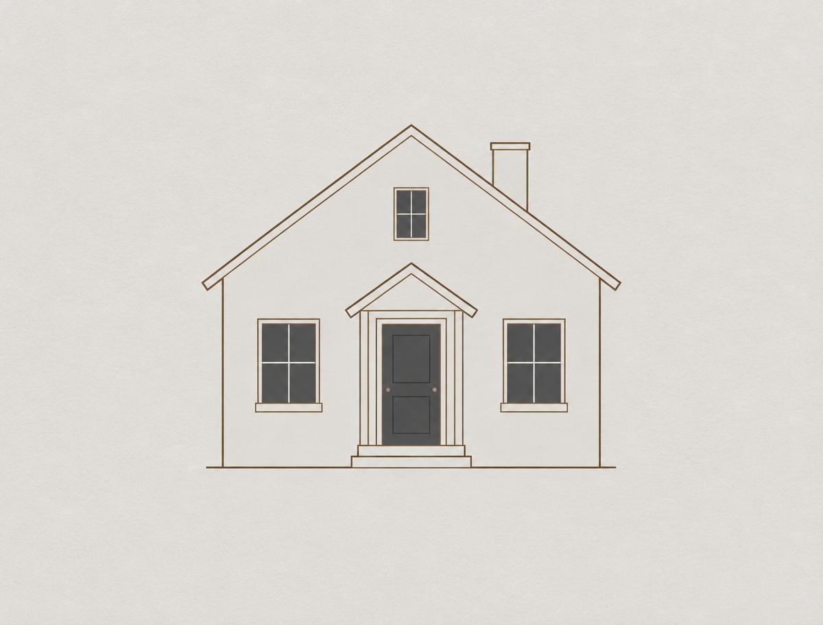 Generic house illustration — placeholder, not a photo of this property